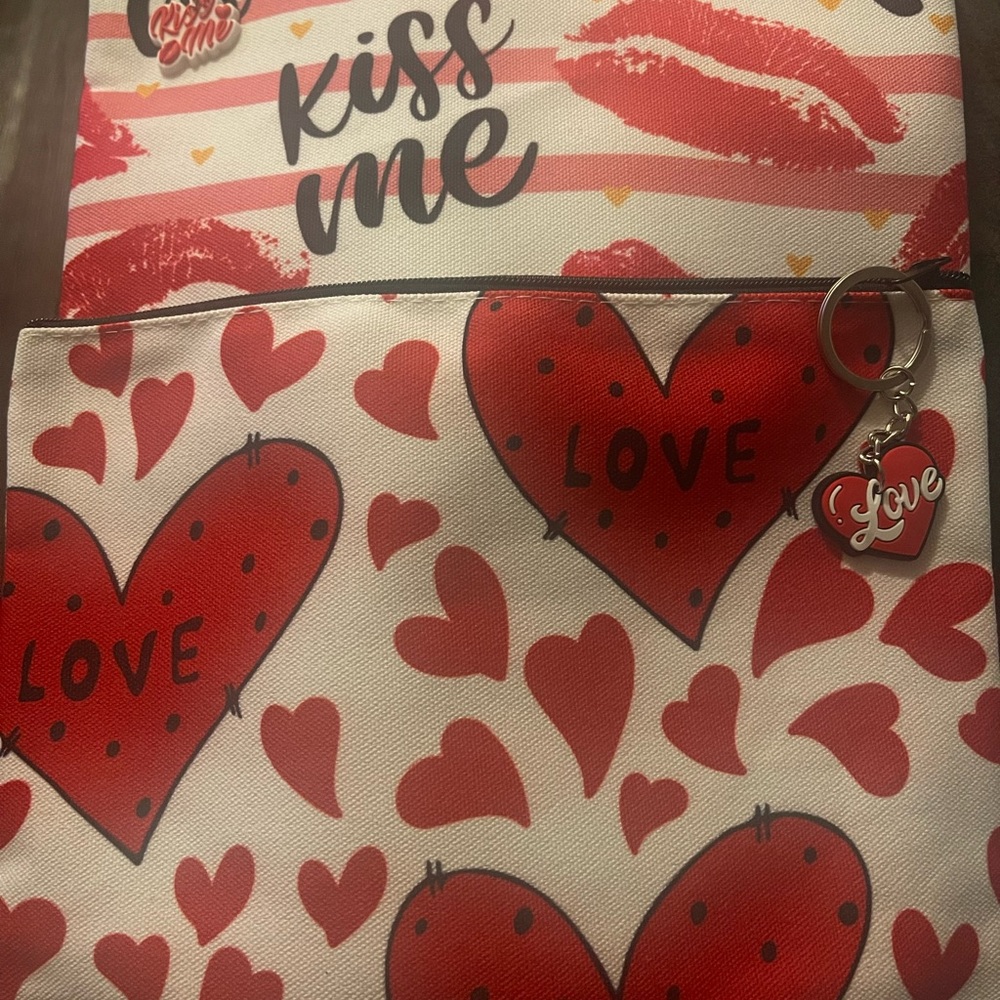 Love Heart Print Women's Bag